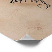 Vintages Trommelpatent Poster (Ecke)