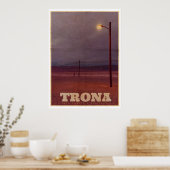 Vintages Trona USA Street Light Travel Poster (Küche)