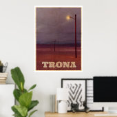 Vintages Trona USA Street Light Travel Poster (Heimbüro)