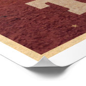 Vintages Trona USA Street Light Travel Poster (Ecke)