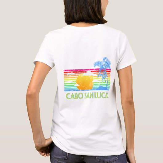 Vintages Tropical Cabo San Lucas T-Shirt (Rückseite)