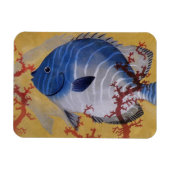 Vintages tropisches blaues Meer Magnet (Horizontal)