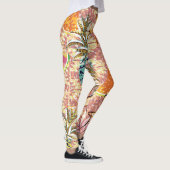 Vintages tropisches Fruchtmuster Leggings (Rechts)