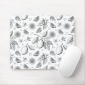 Vintages tropisches FruchtZitronenmuster Mousepad (Mit Mouse)