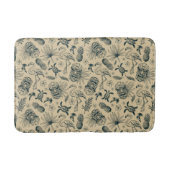 Vintages tropisches Muster Badematte (Vorderseite)