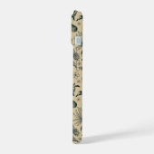 Vintages tropisches Muster iPhone 15 Hülle (Linke Seite)