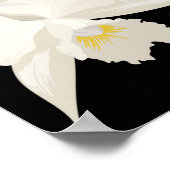 Vintages tropisches Muster mit Blume des Hibiskus Poster (Ecke)