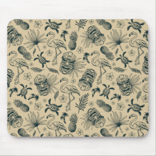 Vintages tropisches Muster Mousepad