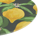 Vintages tropisches Muster Schneidebrett (Ecke)