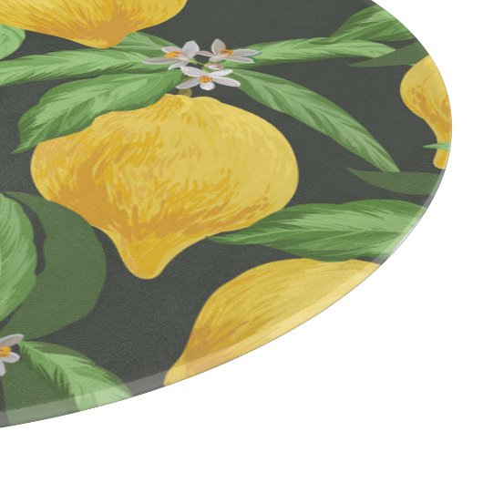 Vintages tropisches Muster Schneidebrett (Ecke)