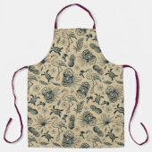 Vintages tropisches Muster Schürze (Vorderseite)