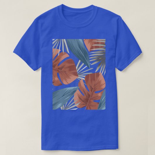 Vintages tropisches Muster T-Shirt (Design vorne)