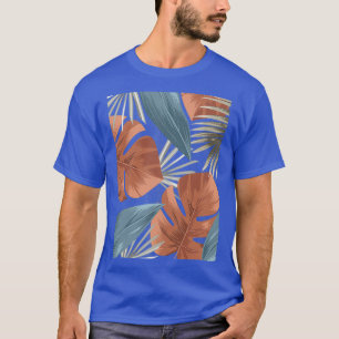Vintages tropisches Muster T-Shirt