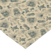 Vintages tropisches Muster Tischdecke (Schrägansicht)