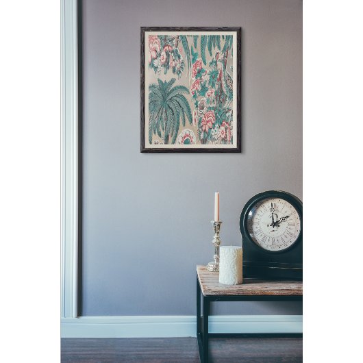 Vintages tropisches Muster von Chintz Seidenpapier