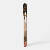 Vintages tropisches Paradies mit Palmen iPhone 16 Hülle (Linke Seite)