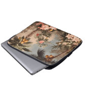Vintages tropisches Paradies mit Palmen Laptopschutzhülle (Vorne Knopf)