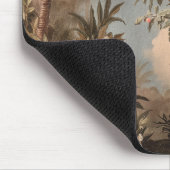 Vintages tropisches Paradies mit Palmen Mousepad (Ecke)