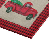 Vintages Truckschneidboard Red Christmas Tree Schneidebrett (Ecke)