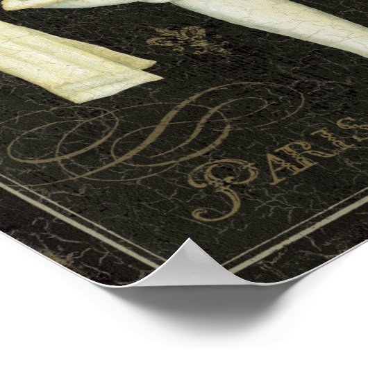 Vintages Tuch Poster (Ecke)