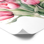 Vintages Tulip Elegante Poster (Ecke)
