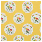 Vintages Tulpe-Gewebe Stoff (Muster)