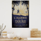 Vintages Tunisie Travel Poster (Küche)