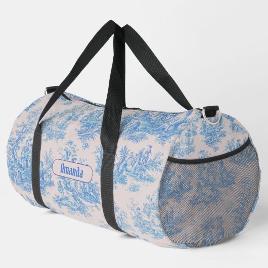 Vintages türkisblaues Jouilongramm Duffle Bag (Rechte Ecke)
