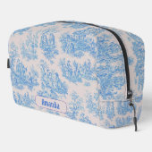 Vintages türkisblaues Jouilongramm Waschbeutel (Rechte Ecke)