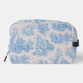 Vintages türkisblaues Jouilongramm Waschbeutel (Rückseite)