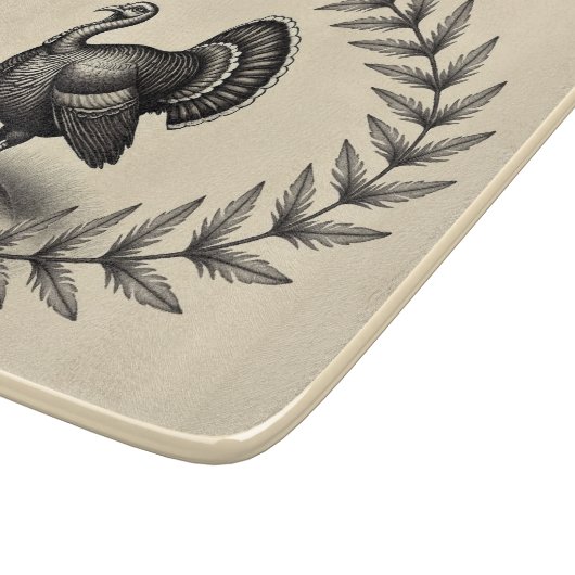 Vintages türkisches Glas Schneidebrett (Ecke)