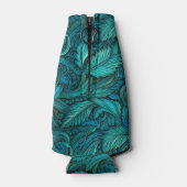 Vintages, türkisfarbenes Leder Flaschenkühler (Rückseite)