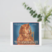 Vintages Tutankhamen-Fruchtkäfigetikett Postkarte (Stehend Vorderseite)