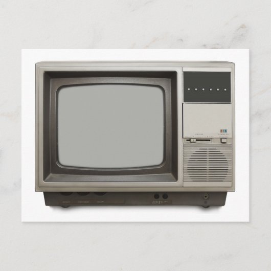 Vintages TV-Set Postkarte (Vorderseite)