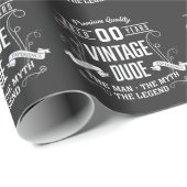 Vintages Typ-Benutzeralter Geschenkpapier (Rolleneckpunkt)