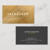 VINTAGES TYPE-LOGO auf der BAMBOO HOLZ-Visitenkart Visitenkarte (Vorne/Hinten)