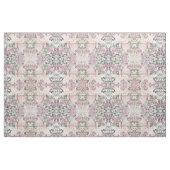 Vintages Typoschwarzrosa Blumenturm paris Eiffel Stoff (Yard (91,4 cm))