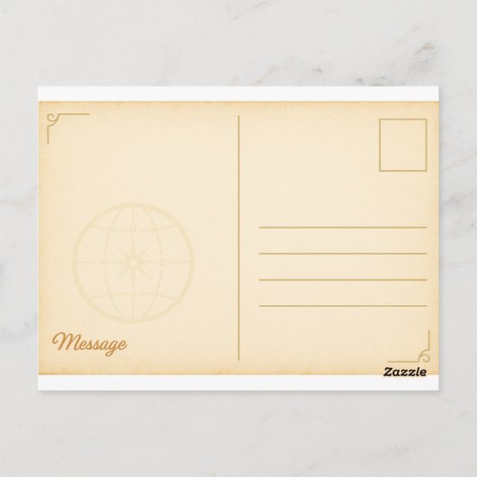 Vintages U-Boot-Abenteuer - Nautische Postkarte (Rückseite)