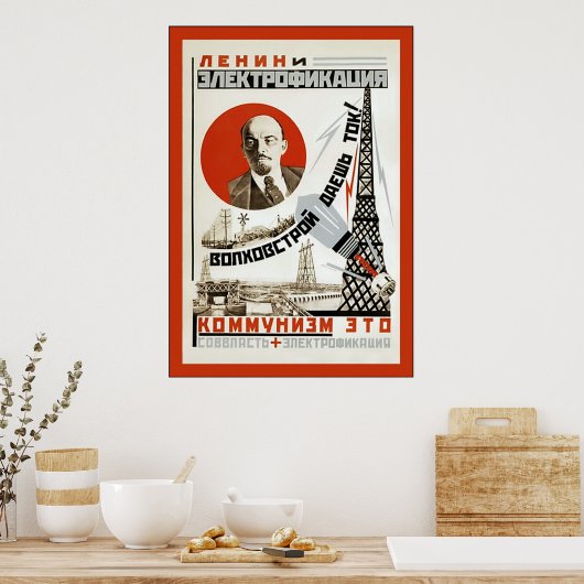Vintages UdSSR-Poster. Poster (Küche)