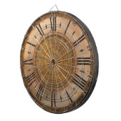 VINTAGES UHR-ENTWURFS-PFEIL-BRETT DARTSCHEIBE (Vorderseite rechts)