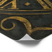 Vintages Uhrenarmposter Poster (Ecke)