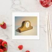 Vintages Uhrenpapier Napkins Serviette (Beispiel)