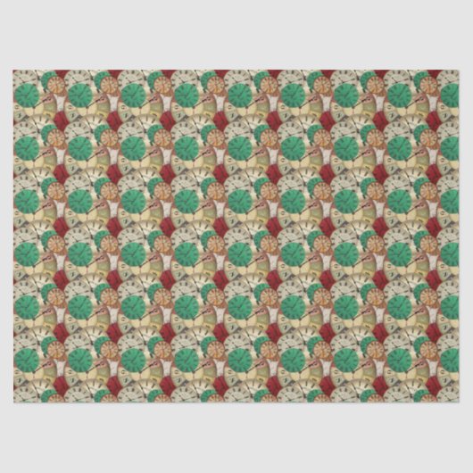 Vintages Uhrenpapier Seidenpapier (Vorderseite)