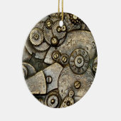 Vintages Uhrwerk Keramikornament (Rechts)