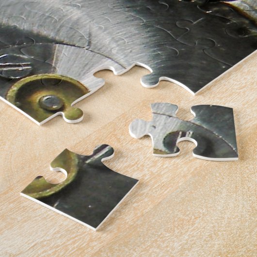 Vintages Uhrwerk-Puzzlespiel Puzzle (Seite)