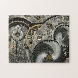 Vintages Uhrwerk-Puzzlespiel Puzzle