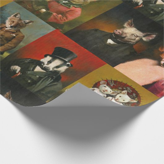 Vintages Umhüllungspapier Geschenkpapier (Ecke)