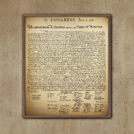 Vintages Unabhängigkeitspaket Poster