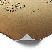 Vintages Unabhängigkeitspaket Poster (Ecke)