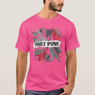 Vintages und Abstraktes Musikkunstdesign nach Punk T-Shirt